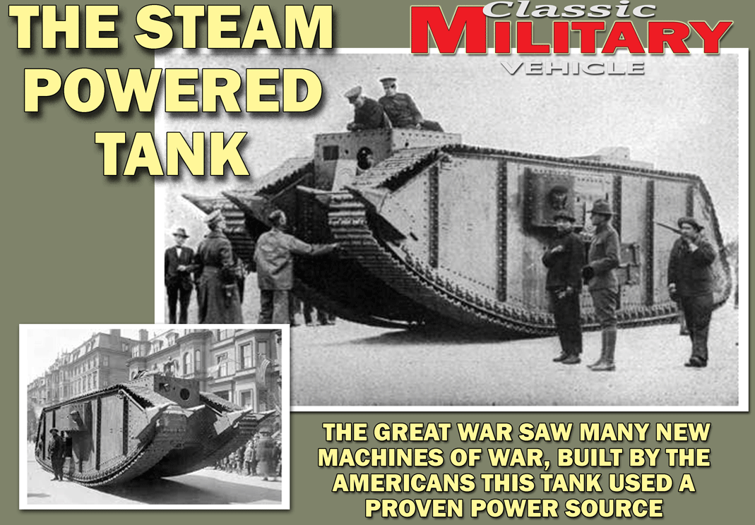 Steam Powered Tank Classic Military Vehicle